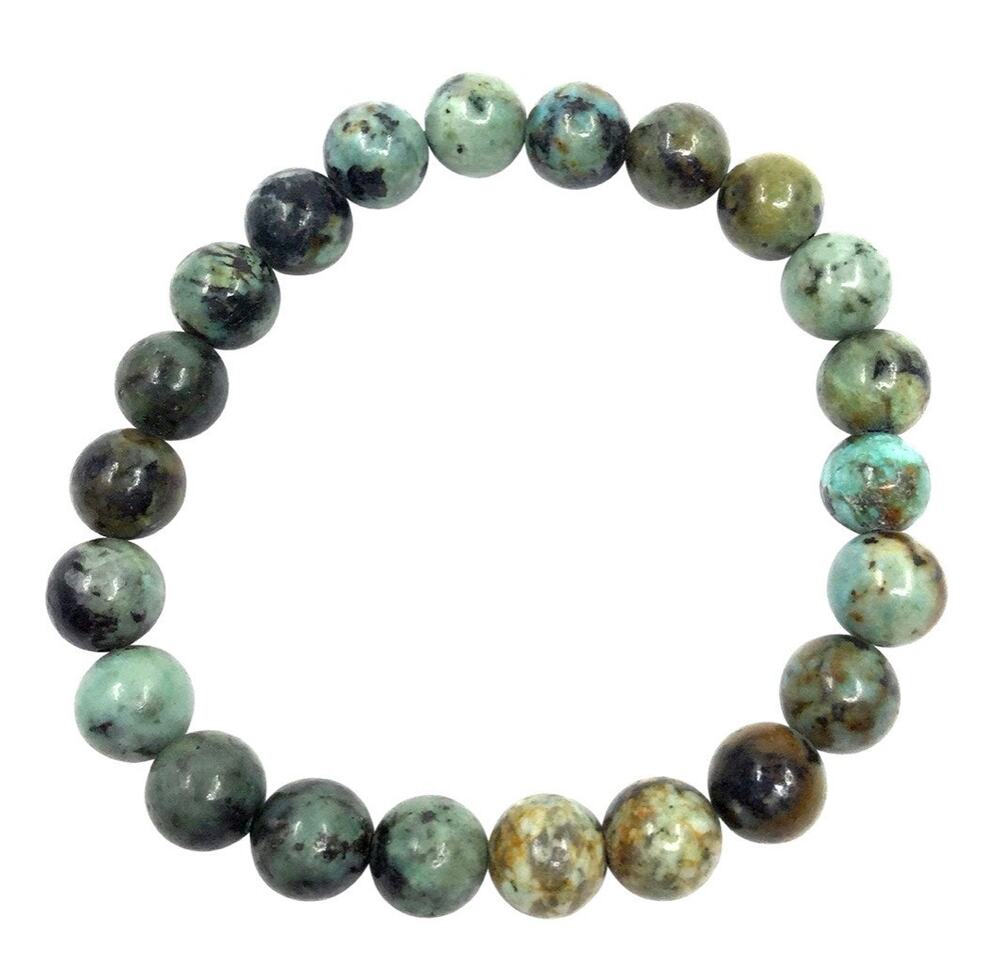 8MM African Turquoise Bracelet